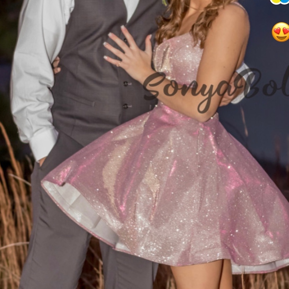 Sherri Hill pink sequin dress, Read description